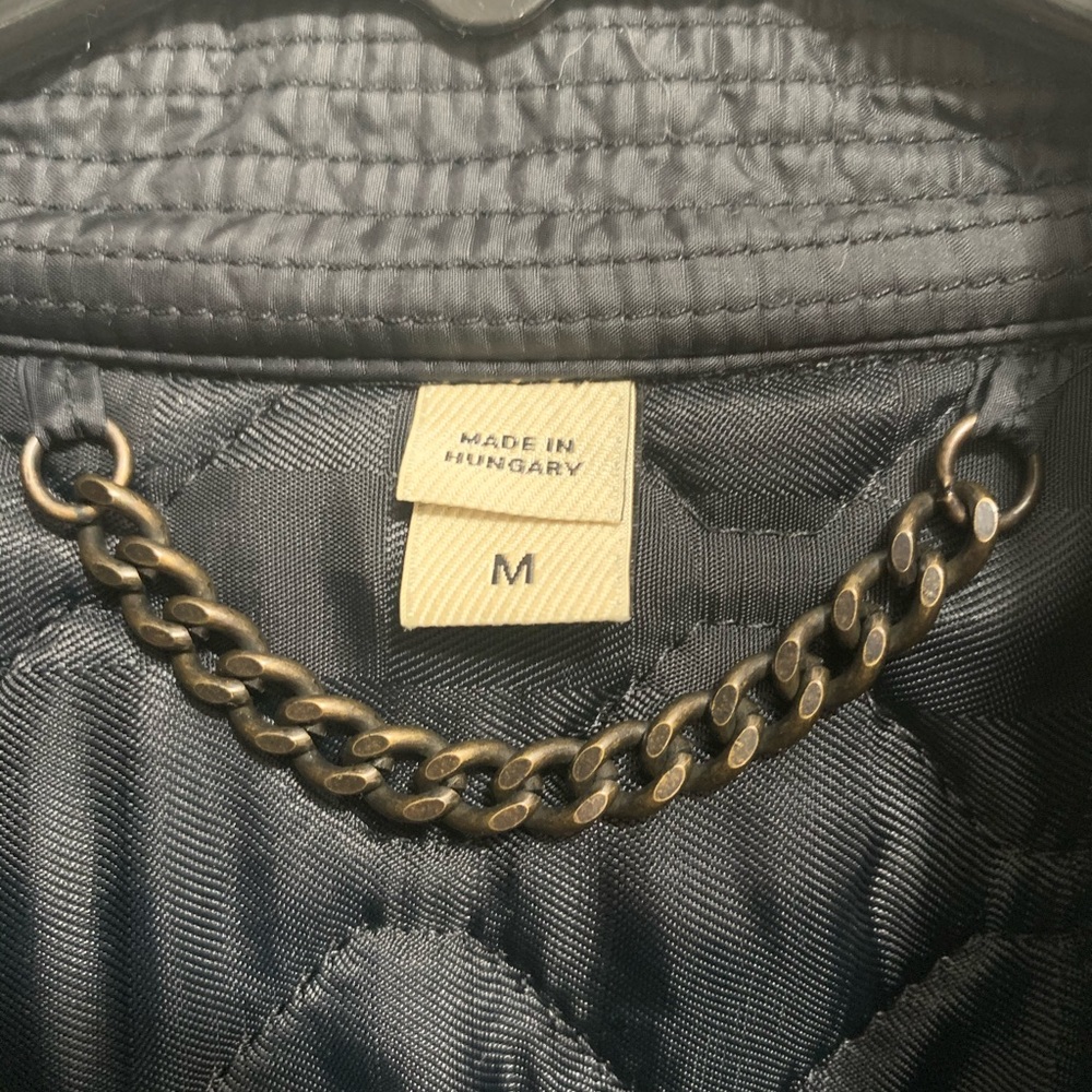 Men’s Burberry quilted jacket with black leather - Picture 4 of 6